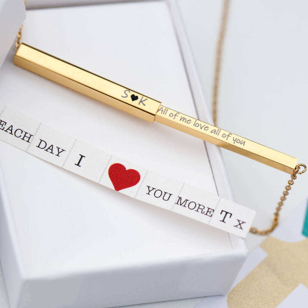 Light Gray Mystic® Personalised Necklace