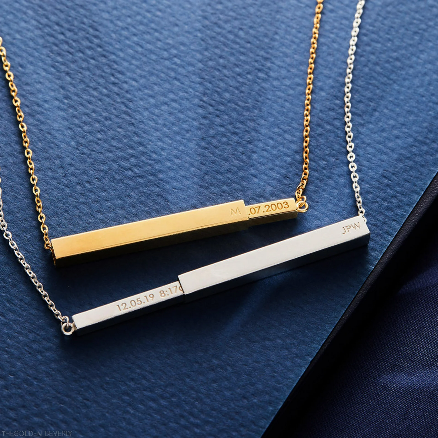 Dark Slate Blue Mystic® Personalised Necklace